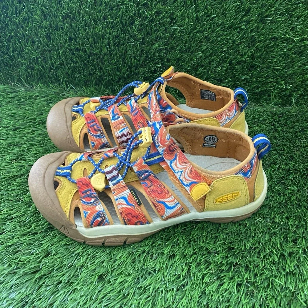 Keen Newport X Outdoor Afro Closed Toe Sandal Waterproof Shoe Hiking Kids Size 4
